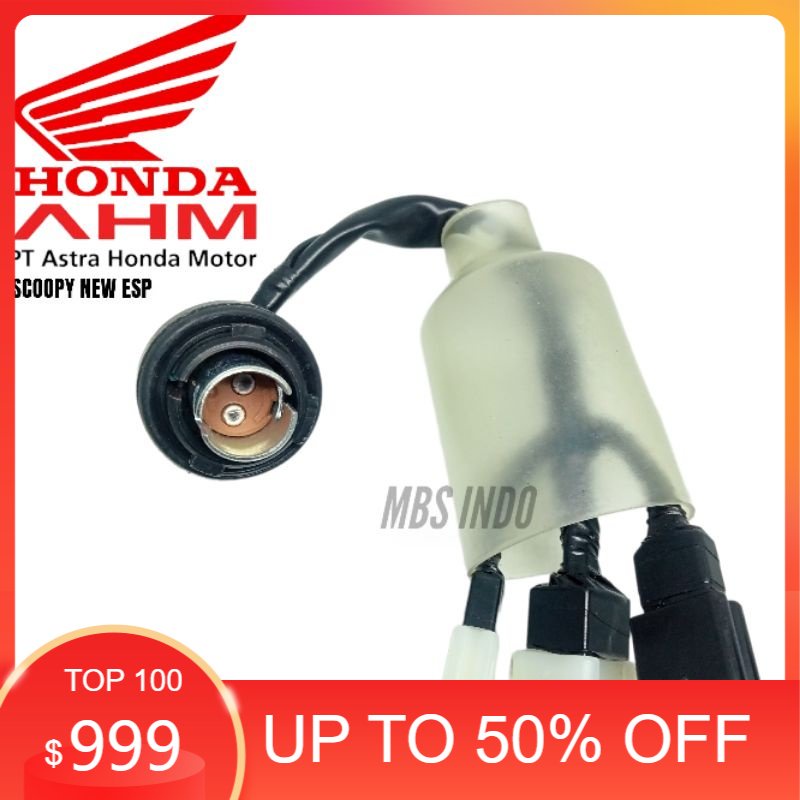 SOCKET BACK LIGHT STOPLAMP HONDA SCOOPY NEW ESP / SOKET PENYAMBUNG KABEL LAMPU BLAKANG HONDA SCOOPY 