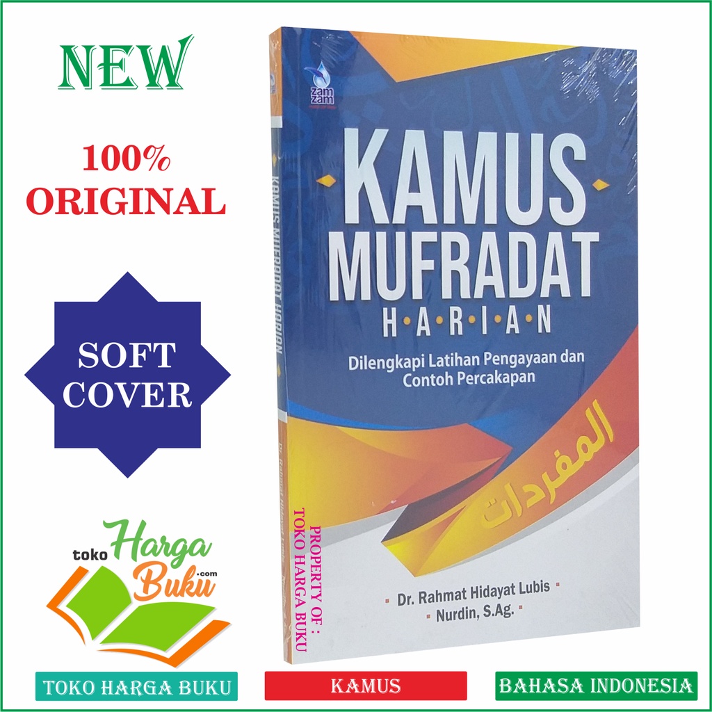 Foto Kamus Mufradat Harian Dilengkapi Latihan Pengayaan dan Contoh Percakapan Kamus Mufrodat Santri Penerbit Zamzam