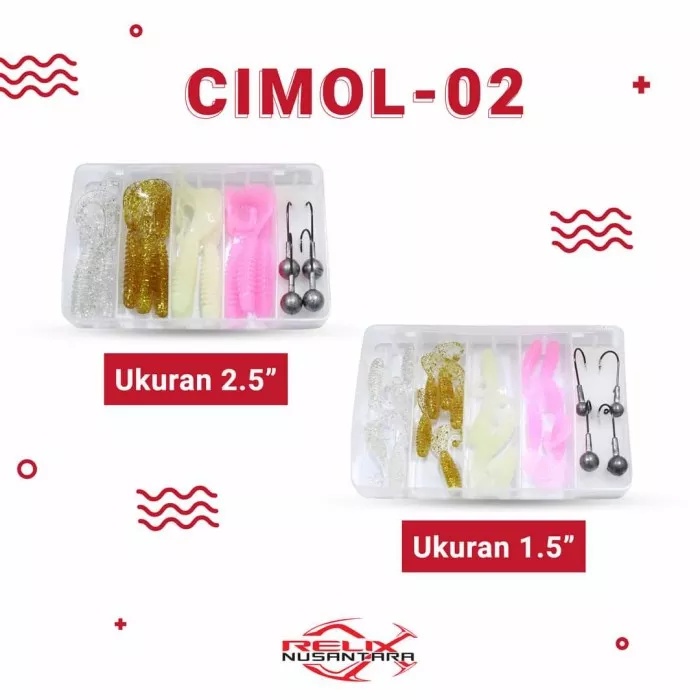 SOFTLURE RELIX NUSANTARA KENYAL SET CIMOL 02 (2.5")