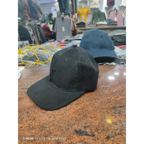 TOPI CANVAS POLOS TEBAL