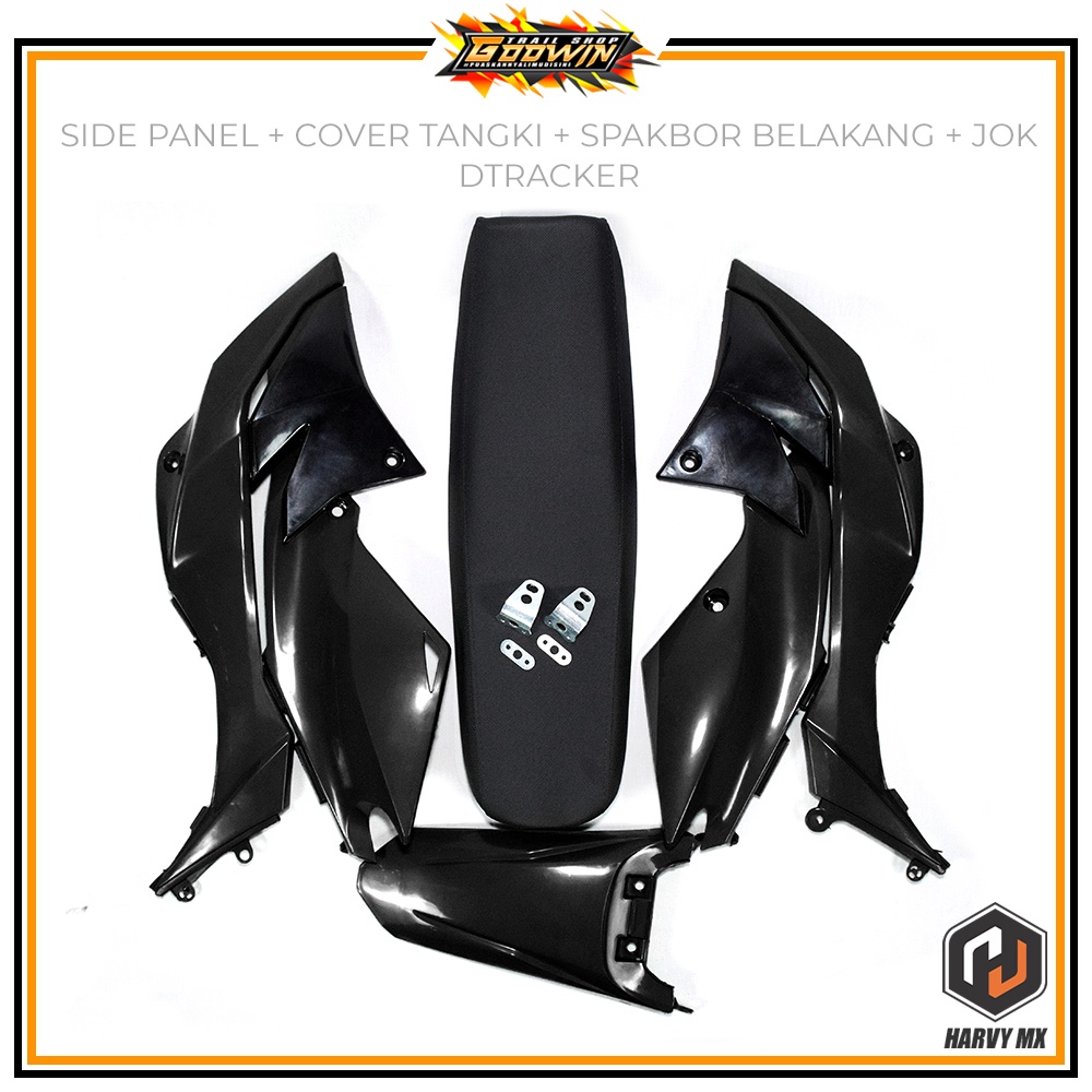 Paket Cover Body Tangki Depan Belakang Slebor Belakang Jok Sadel Trail HRV KLX DTRACKER DT NEW