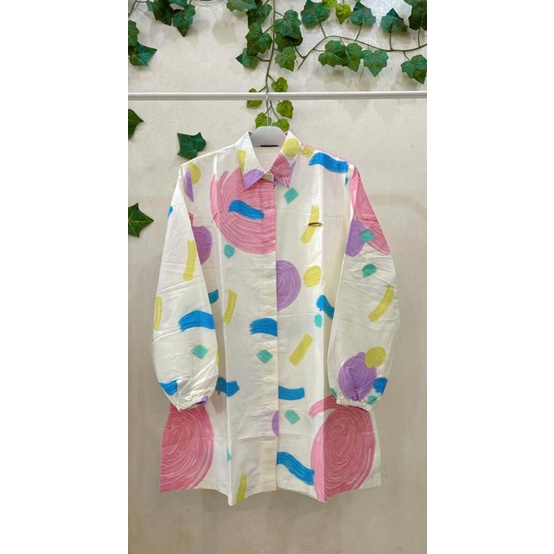 NEW KEMEJA ALINA BY LAGAYA/BAHAN COTTON PREMIUM/KEMEJA BUSUI FRIENDLY/KEMEJA WARNA CANTIK/KEMEJA TAN