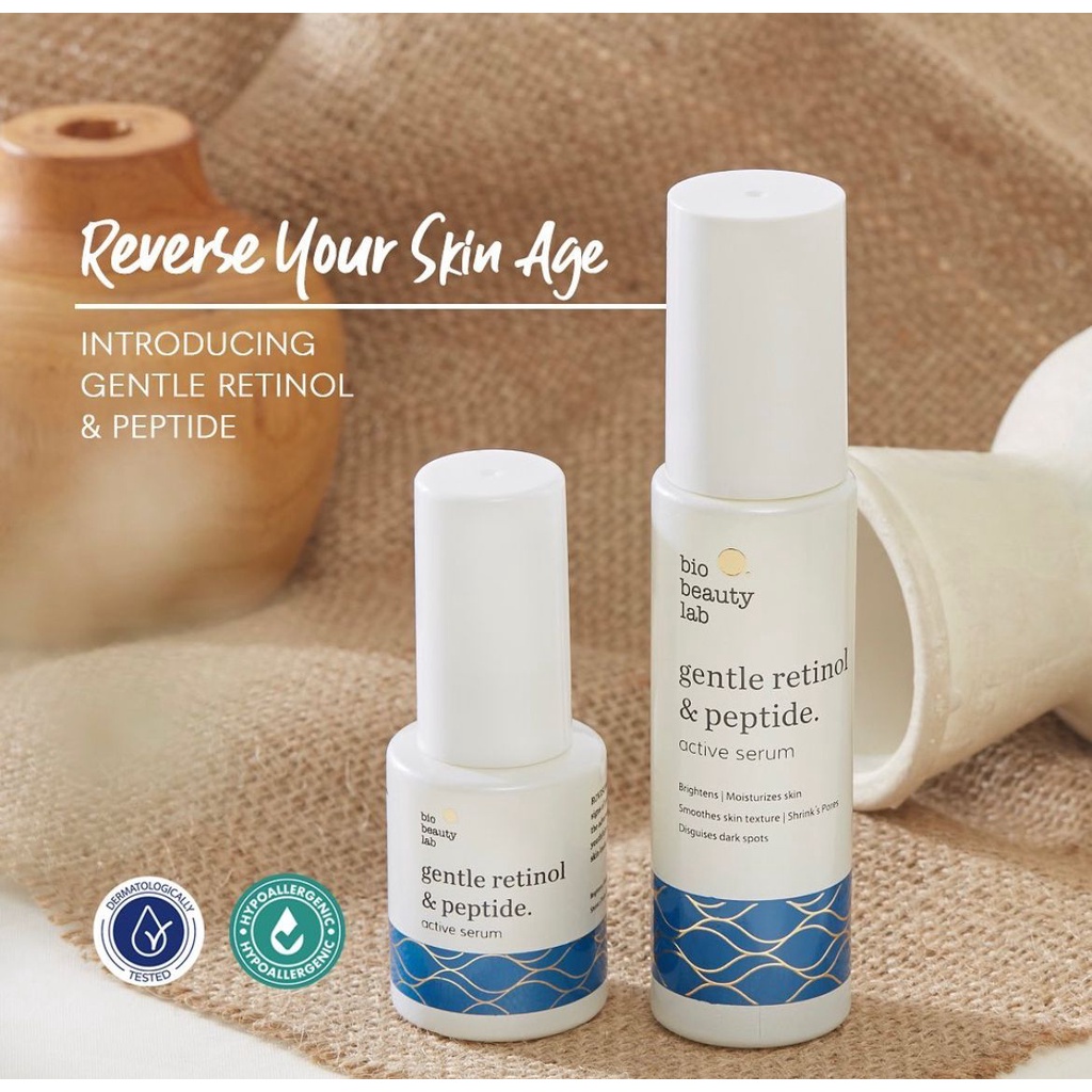 BPOM Bio Beauty Lab Gentle Retinol &amp; Peptide 15ml 30ml Anti Aging Serum Mengencangkan Wajah Muka Keriput Kerut Kerutan