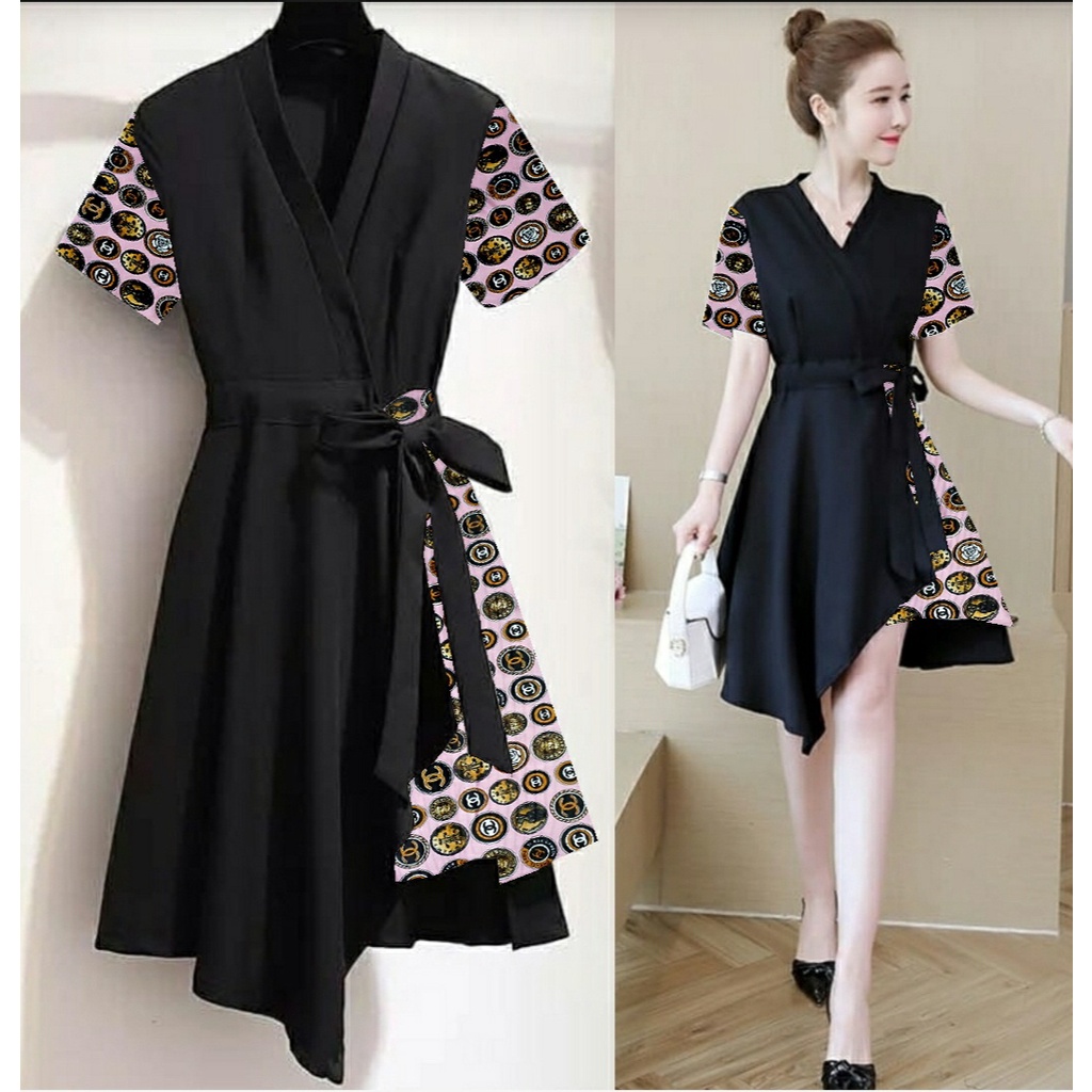 *[HNFK] Dress Wanita 2023 / Baju Dress Wanita Kekinian / Dress Korean Style / Baju Wanita Cantik Mewah Simple