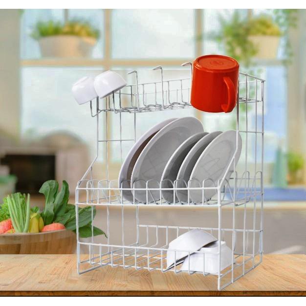 Rak Piring Guninco Rak Piring Besi Multifungsi / Rak Dapur Gelas Anti Karat