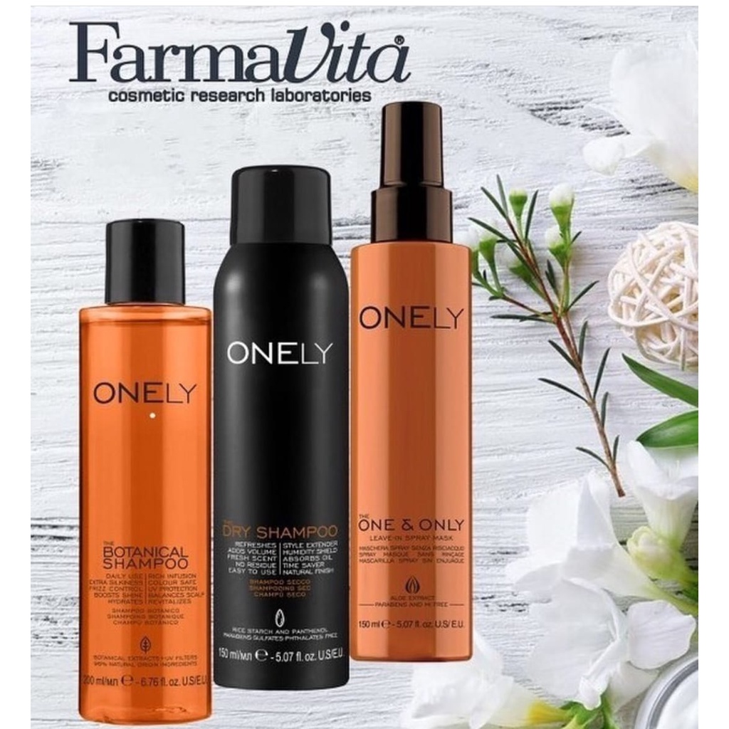 ONELY BY FARMAVITA THE ONE &amp; ONLY ANRI FRIZZ ITALIAN PRODUCT BPOM