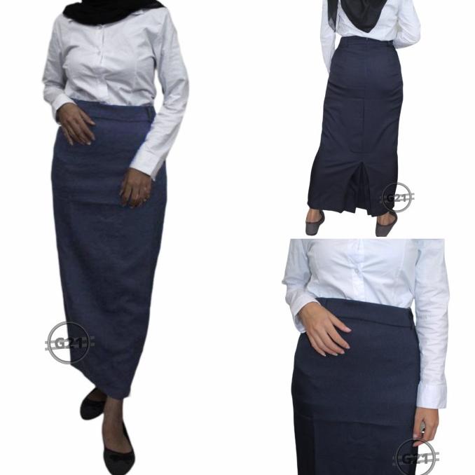 Rok Span Panjang Formal Sepan Hitam Kerja Kantor Skirt Panjang Wanita Termurah