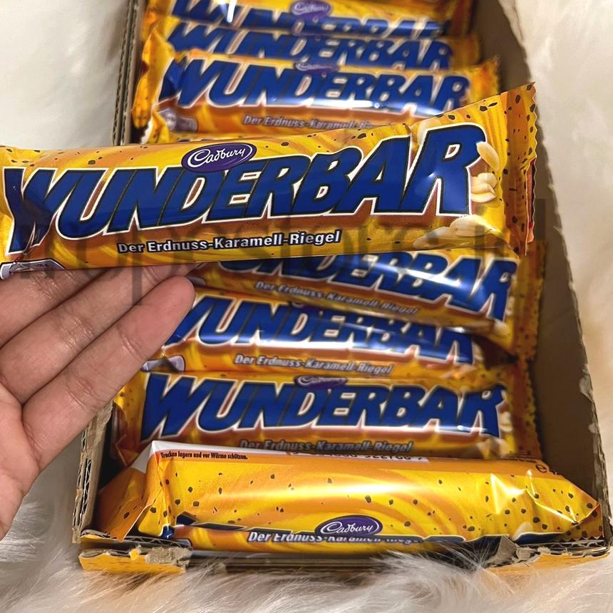 

Harga Bersahabat Cadbury Wunderbar Kakao-Caramel & Peanut Butter Riegel 48,5gr (eceran) JY7.
