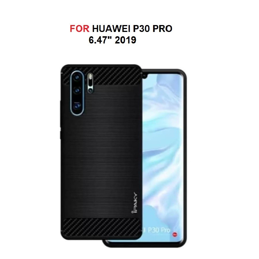 CASE SLIM FIT CARBON IPAKY HUAWEI P30 PRO SOFTCASE - GA