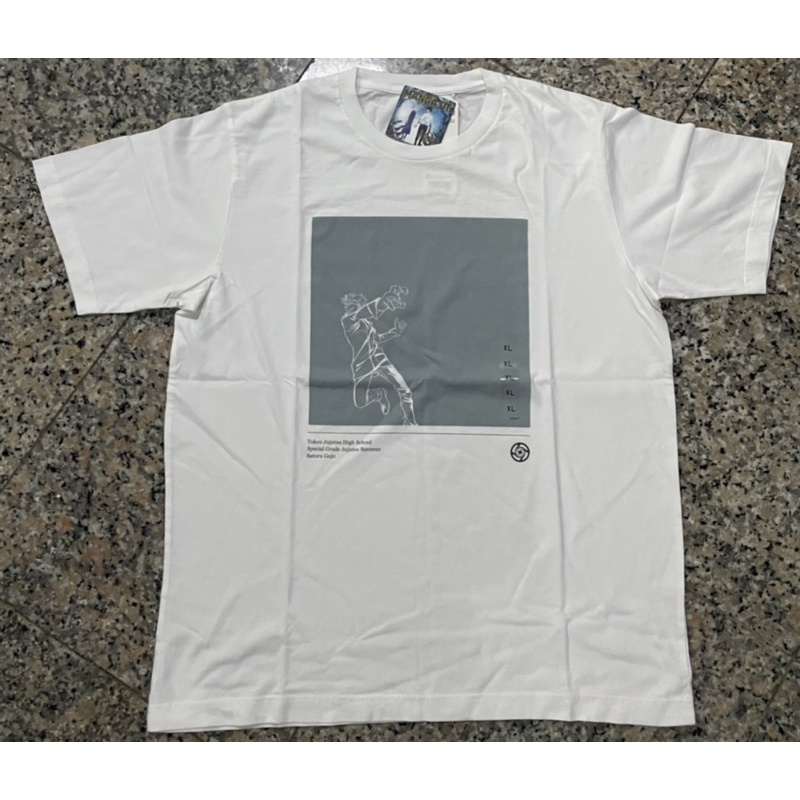 Kaos Baju Putih Uniqlo Jujutsu Kaisen Zero Satoru Gojo Original