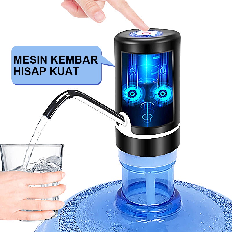 Pompa Air Galon Elektrik Bisa di Charge Dispenser Air Minum Gallon Pompa Galon Electric