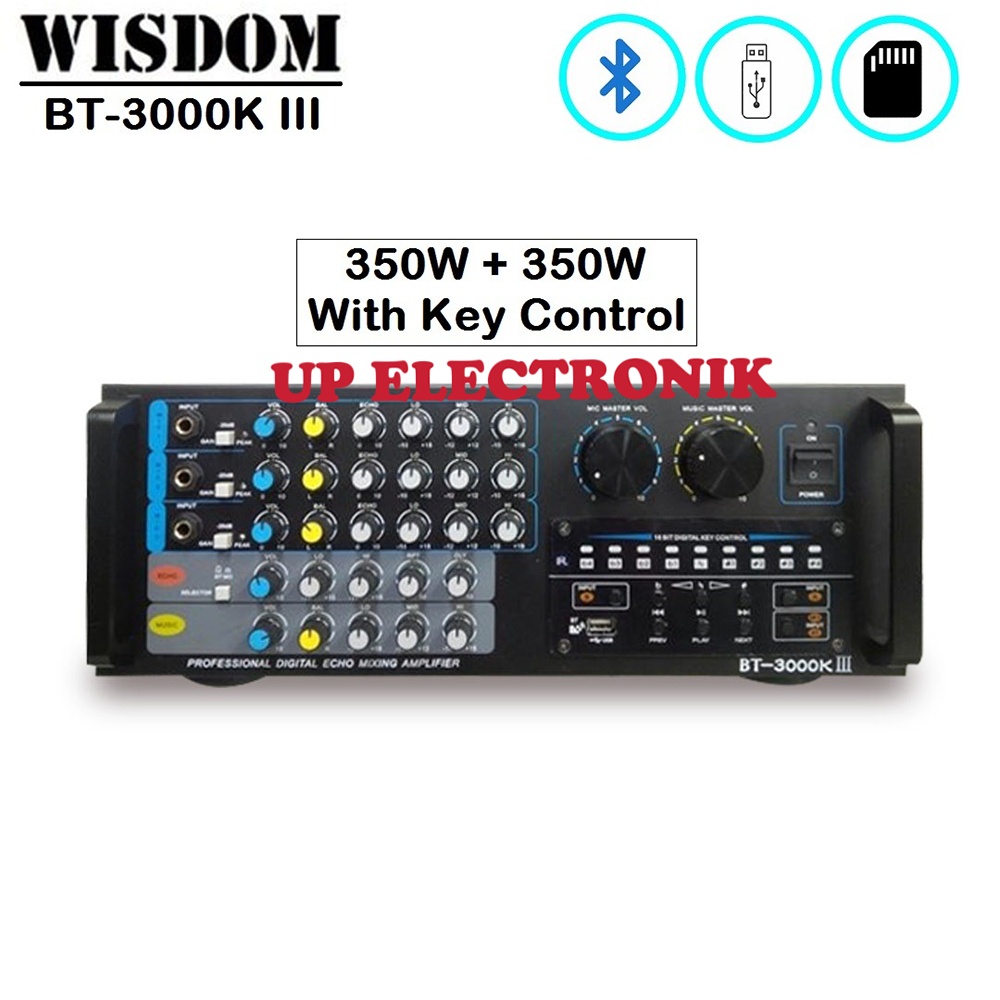 AMPLIFIER KARAOKE WISDOM BT 3000 K III KARAOKE KEY CONTROL BT3000KIII