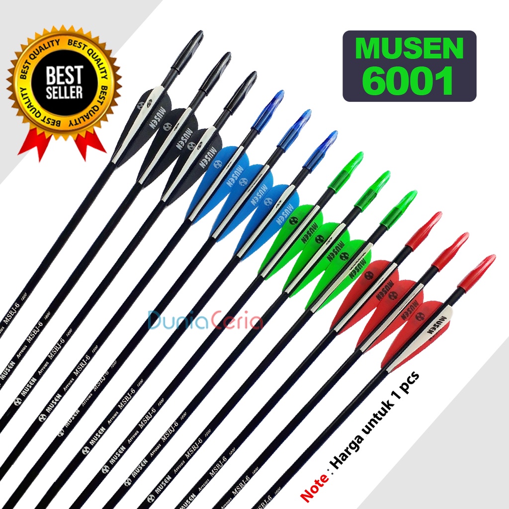 Arrow Musen 6mm Spine 1200 Tipe 6001