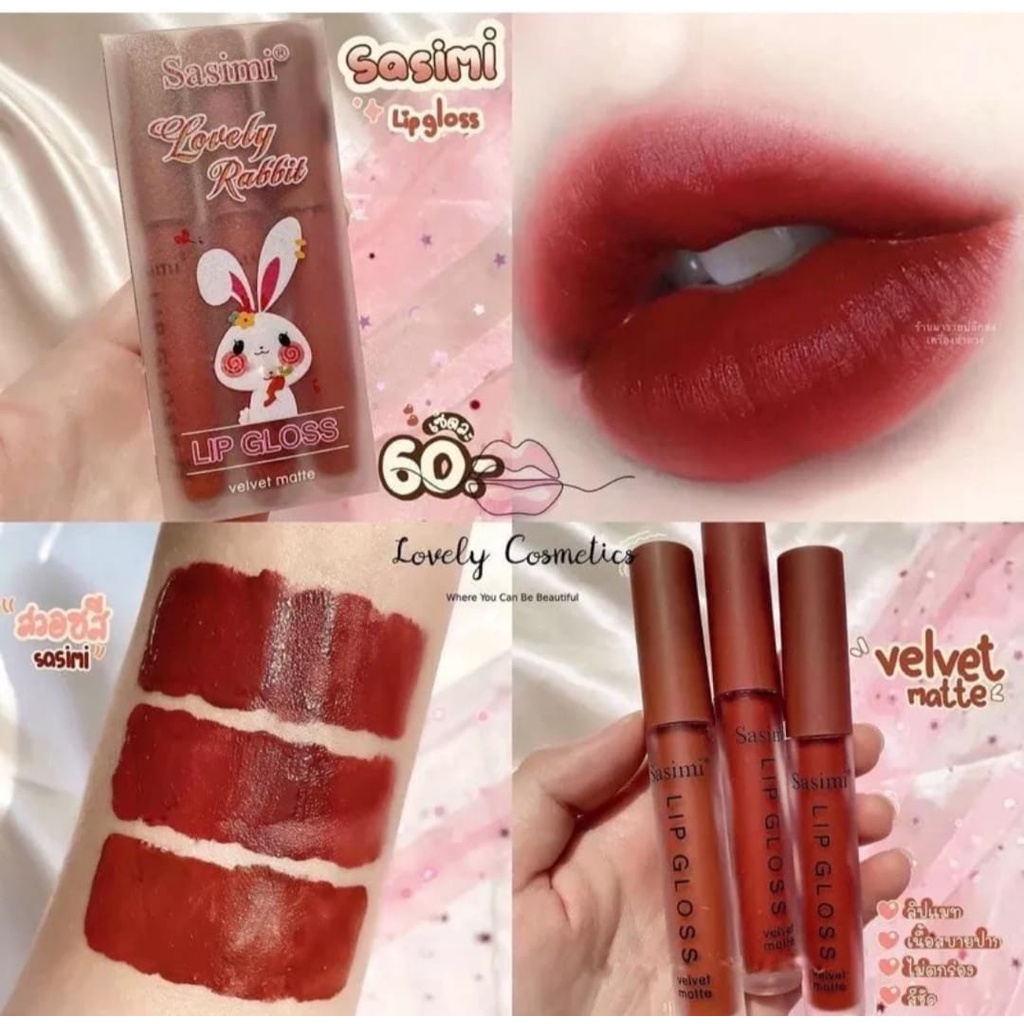 Sasimi Rabbit Velvet Matte Lipgloss