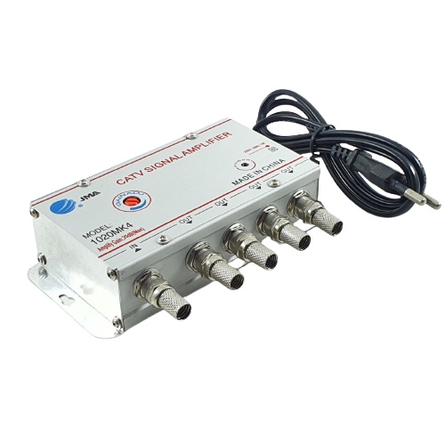 Booster Antena TV CATV Signal Amplifier JMA 4 way 20db