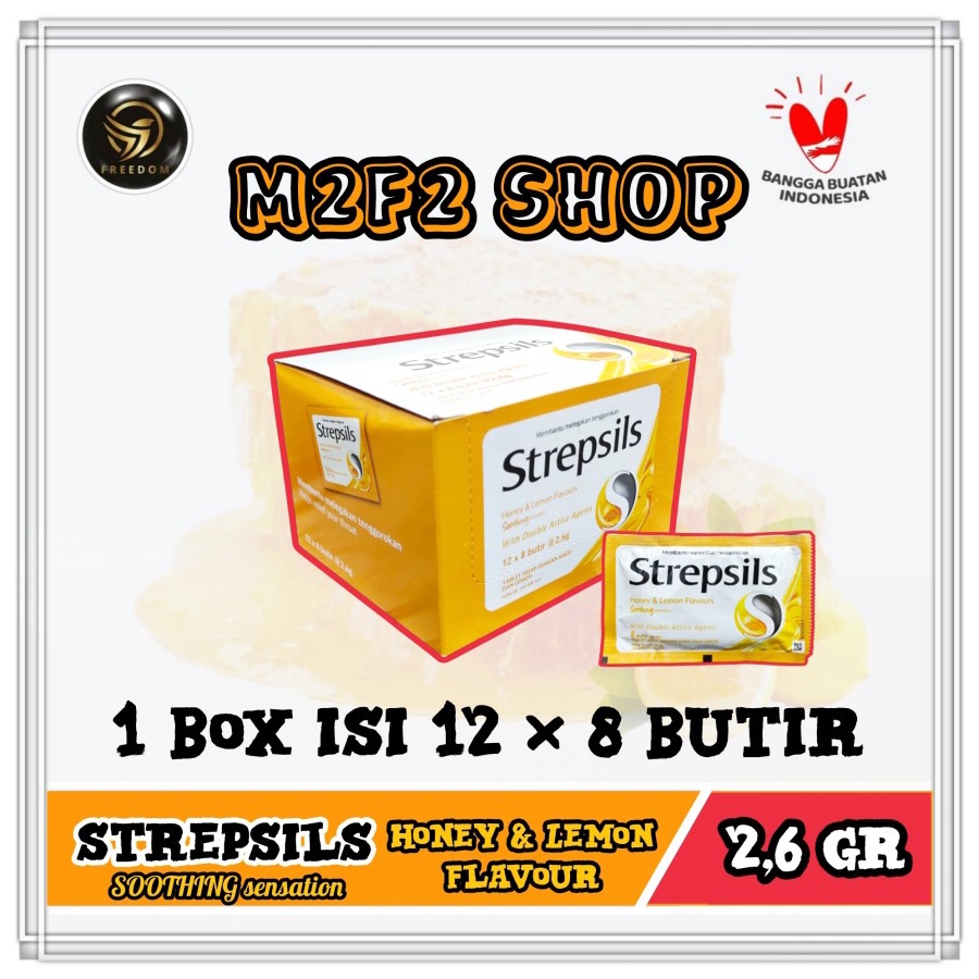 

Permen Strepsils Honey & Lemon Flavour Soothing - 249,6 gr (Kemasan 1 Box)