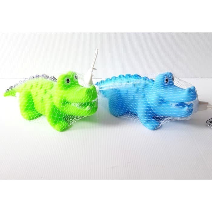 Trendi Mainan Buaya Karet Pencet Bunyi/Mainan Binatang /Mainan Anak Terbatas