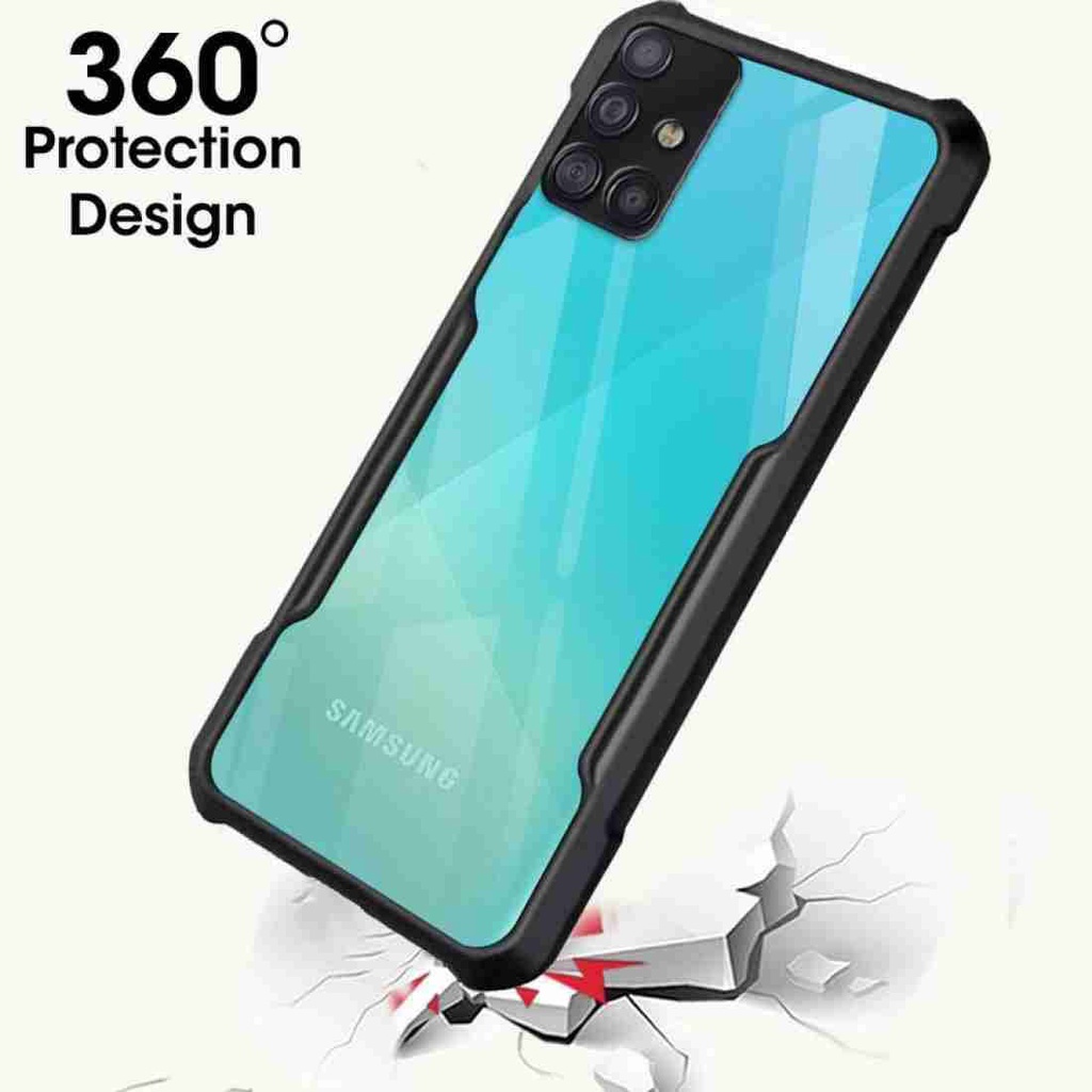 Hardcase Samsung Galaxy A51 Shockproof Transparent Premium Casing Samsung A51