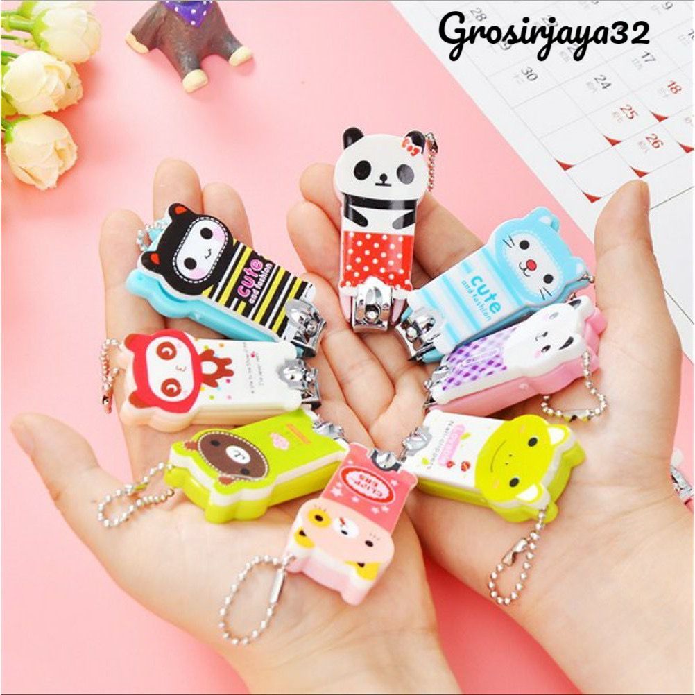(GROSIRJAYA32) Gunting Kuku Karakter Lucu / Cartoon Nail Clipper Manicure Pedicure GROSIRJAYA32