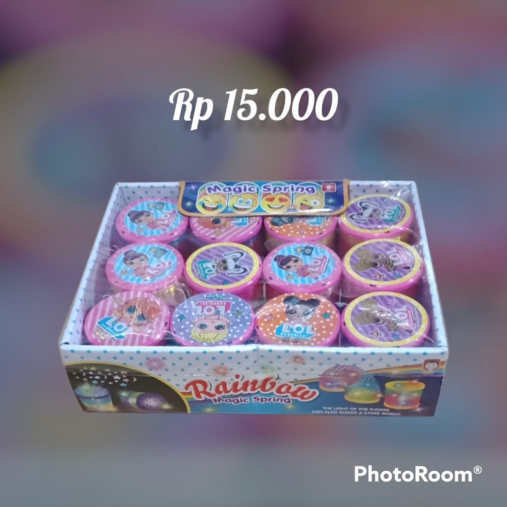 rainbow magic spring LOL/mainan anak/mainan spring