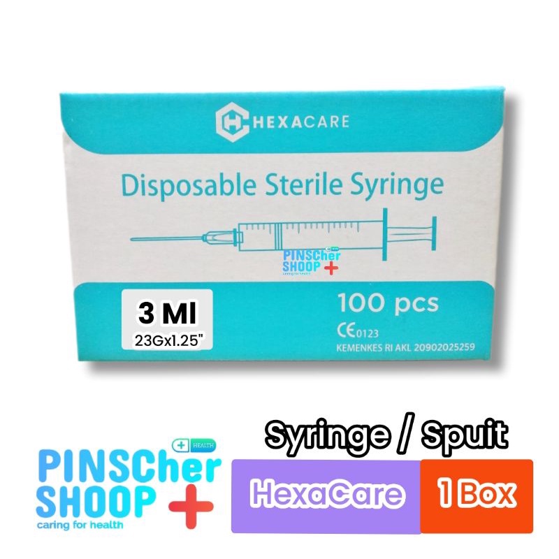 HEXACARE SPUIT 3 Ml PER BOX