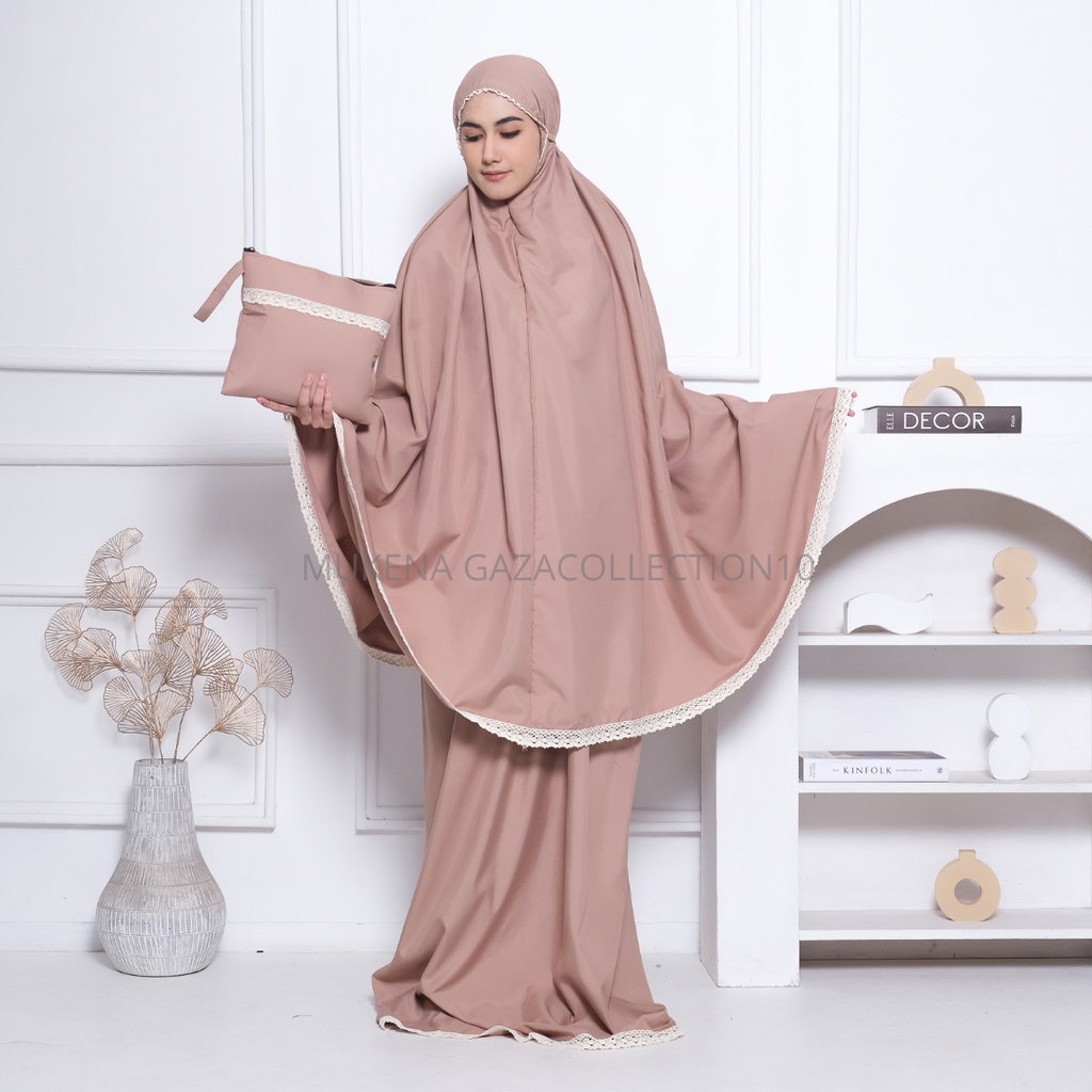 Mukena Dewasa Ahna Travelling Katun Mikro