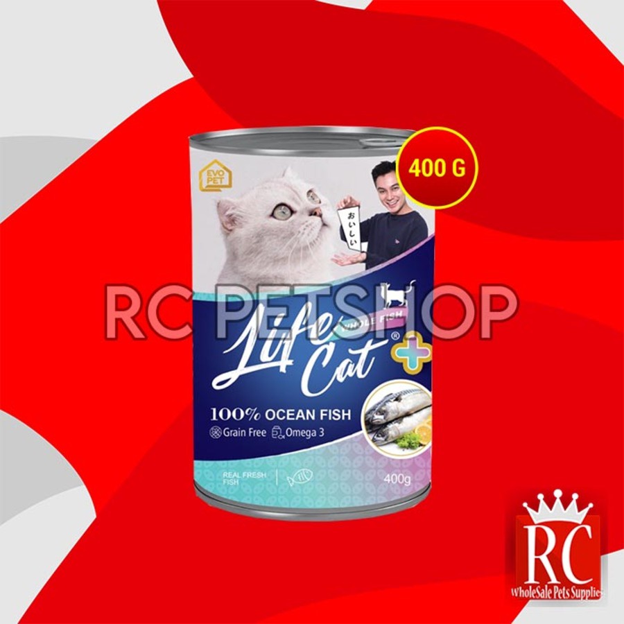 Makanan Basah Kucing Life cat Plus Wet Food Kaleng 400gr