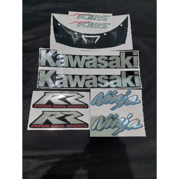 Striping Kawasaki Ninja RR Old 2009 Biru Navy atau Biru Dongker set