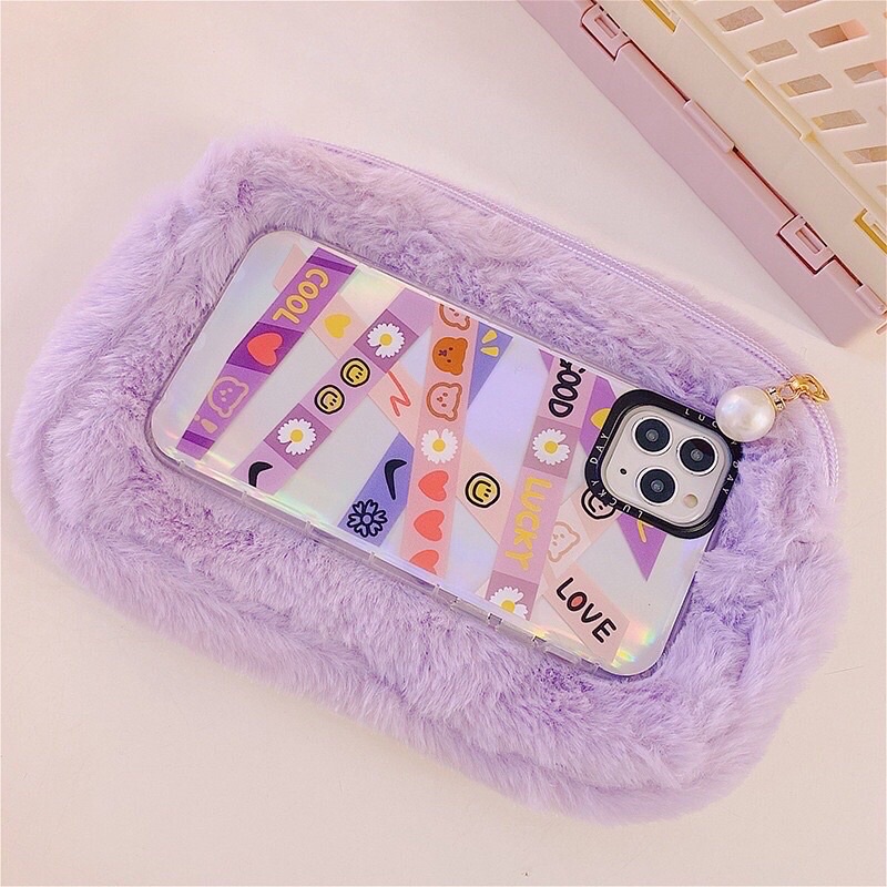 [READY STOCK BISA COD] TEMPAT PENSIL BULU UNIK LEMBUT SOFT PENCIL CASE FLUFFY KARAKTER KARTUN HEWAN LUCU ANAK MEWAH PEREMPUAN CEWEK GAYA REMAJA CEWEK KOREA MOTIF BERUANG KELINCI KAWAII FANCY AESTHETIC SEKOLAH POUCH KOSMETIK MAKE UP IMPOR MURAH