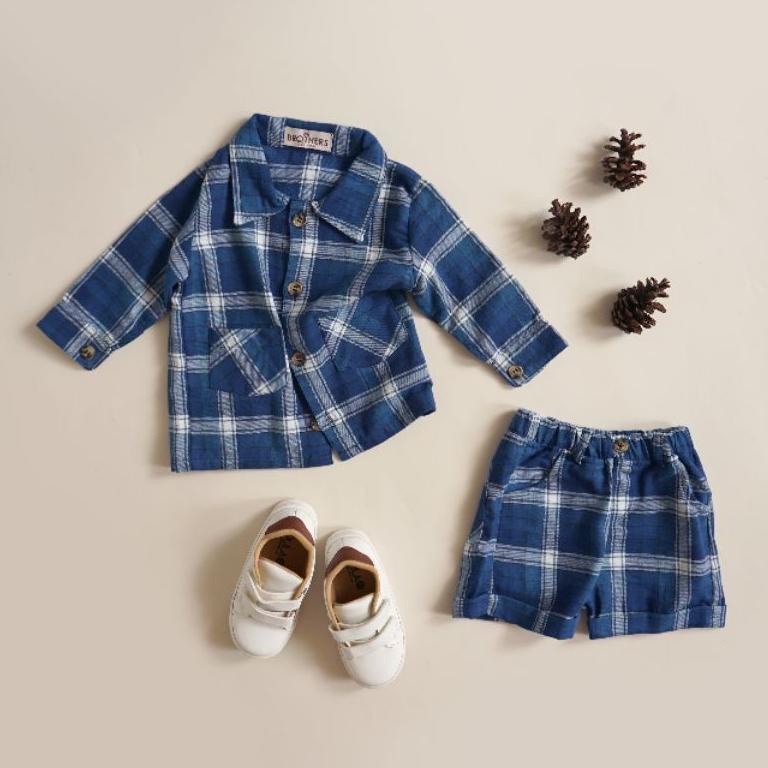 {VGB.18Oc22ĸ} KEMEJA FLANEL ANAK CELANA FLANEL ANAK BAJU ANAK FLANEL BROTHERS KIDS WEAR BAJU ANAK KO