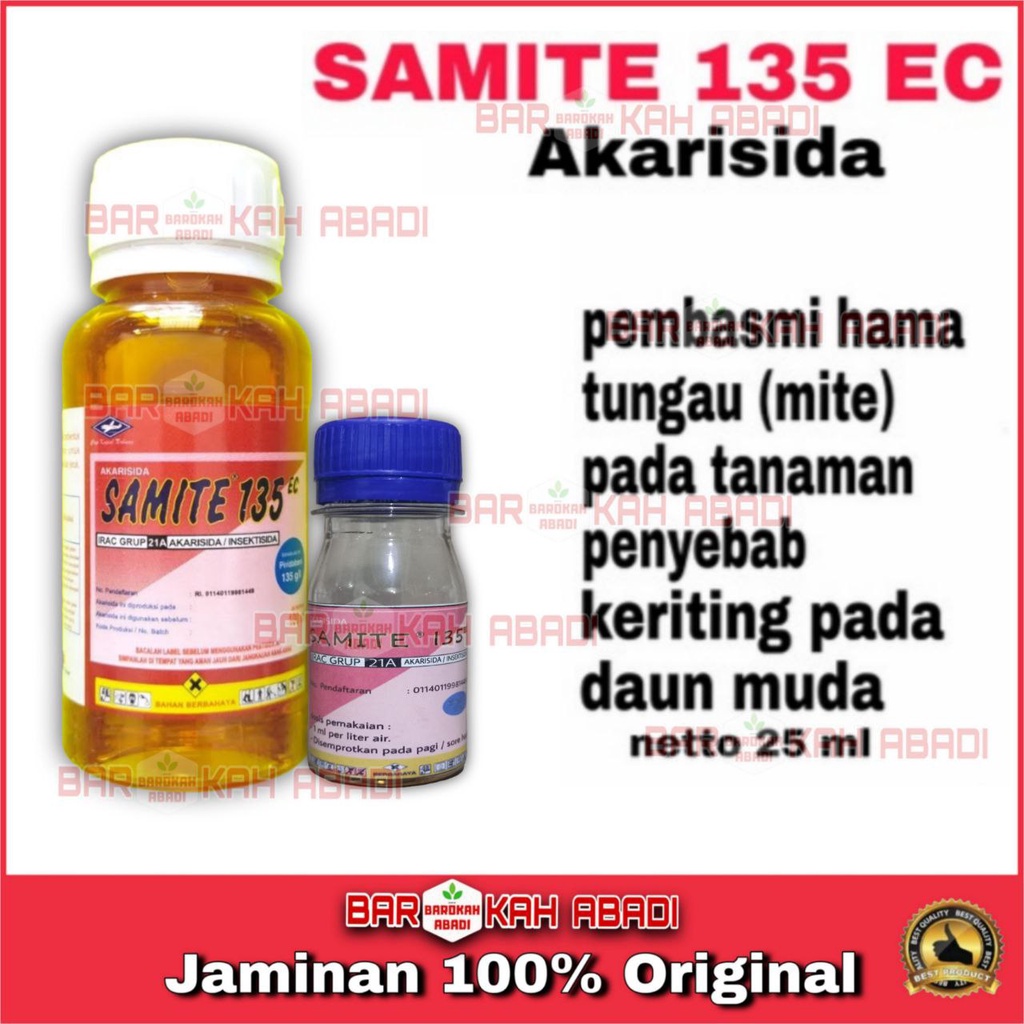 Akarisida SAMITE 135 EC 25 ml pembasmi hama tungau tanaman