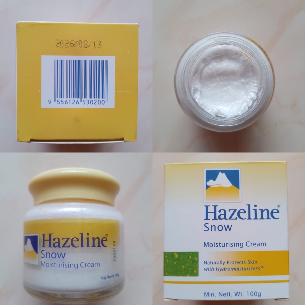 (EXP 2028) Hazeline Snow Kuning Moisturising Cream Singapore 100 Gr