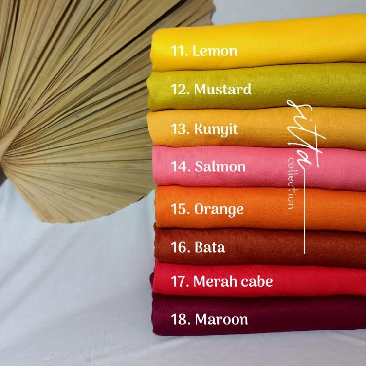 Langsung Atc (PART.2) Hijab Jilbab Instan Pet Antem Bahan Kaos Khadijah Polos Size L Ori By Sitta Hi