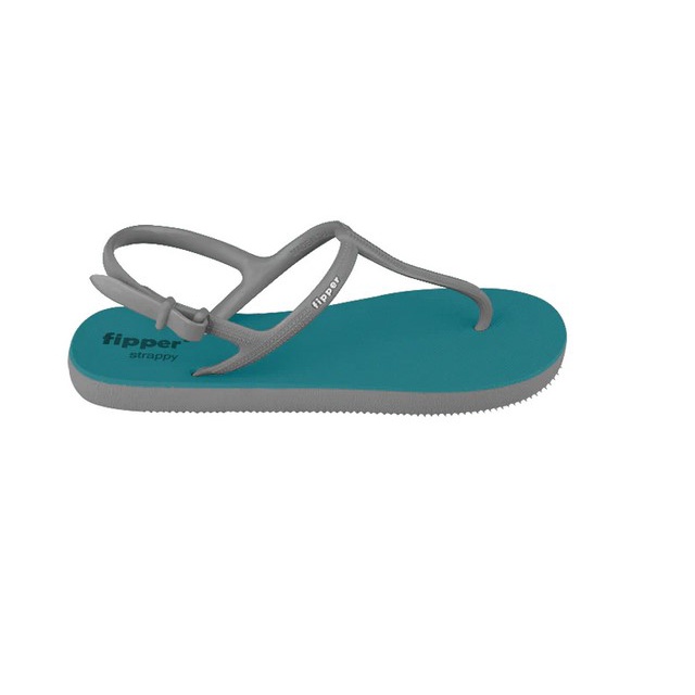 Sandal Fipper Strappy Green Forest Grey Light Original