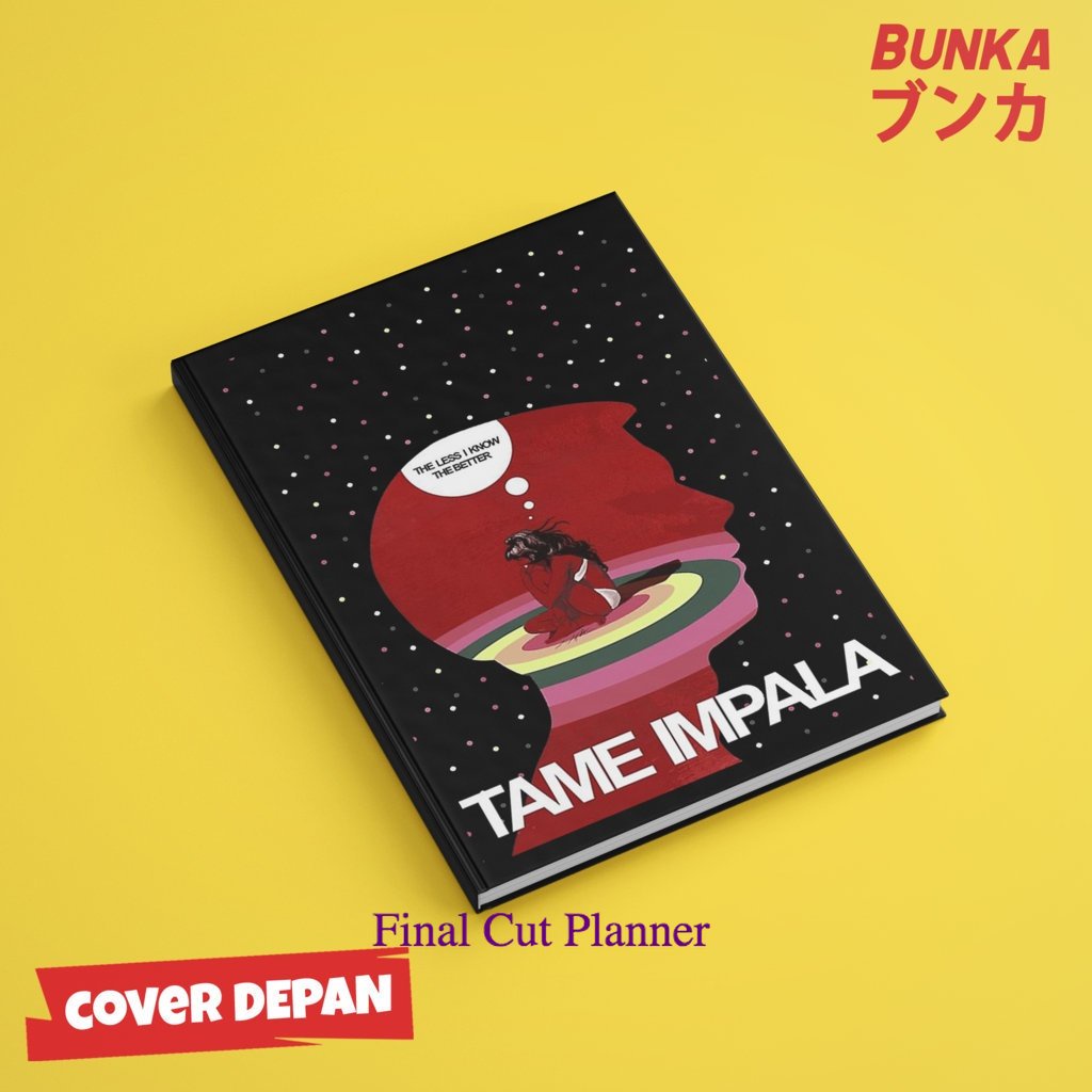 

buku tulis polos/bergaris Tame Impala 2 Hardcover A5 Buku Tulis Catatan Notes Agenda Planner Jurnal