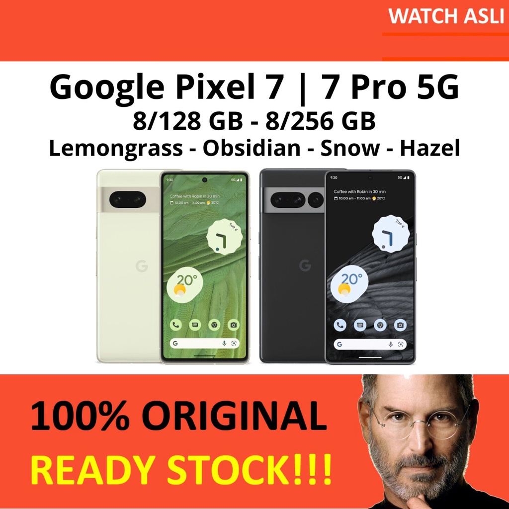 Google Pixel 7 | 7 Pro 5G 8GB 12GB 128GB 256GB 512GB Lemongrass Hazel