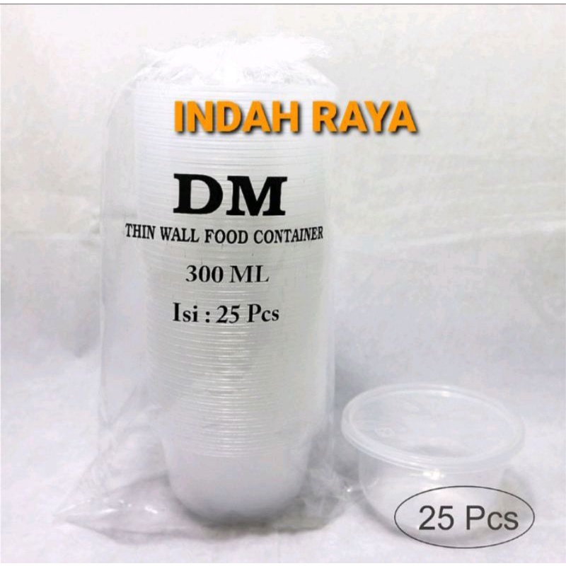 Thinwall bulat 300ml/mangkuk thinwall plastik 30pml+tutup