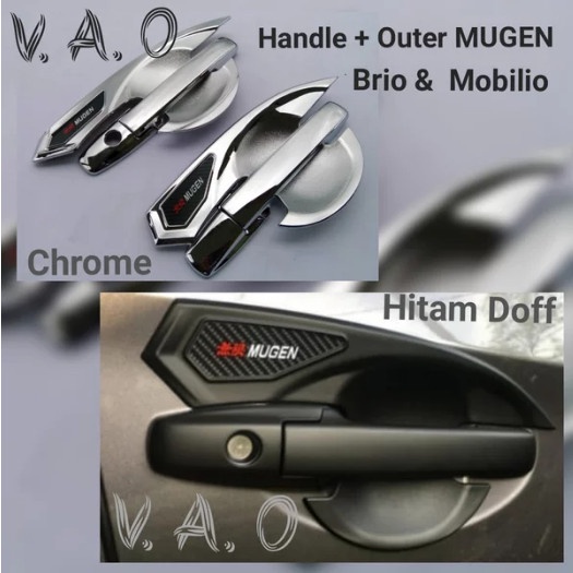 [COD] Cover Handle Dan Outer Brio Mobilio Mugen - Brio Mugen Chrome / Perlengkapan Variasi Mobil Mur