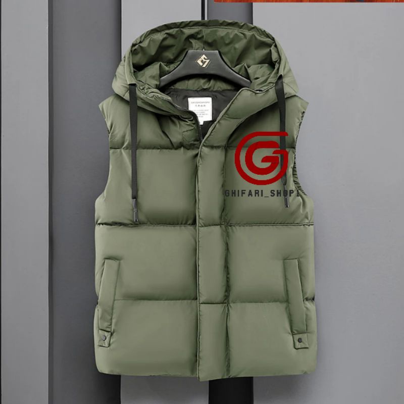 jaket rompi Hoodie/ jaket rompi tebal