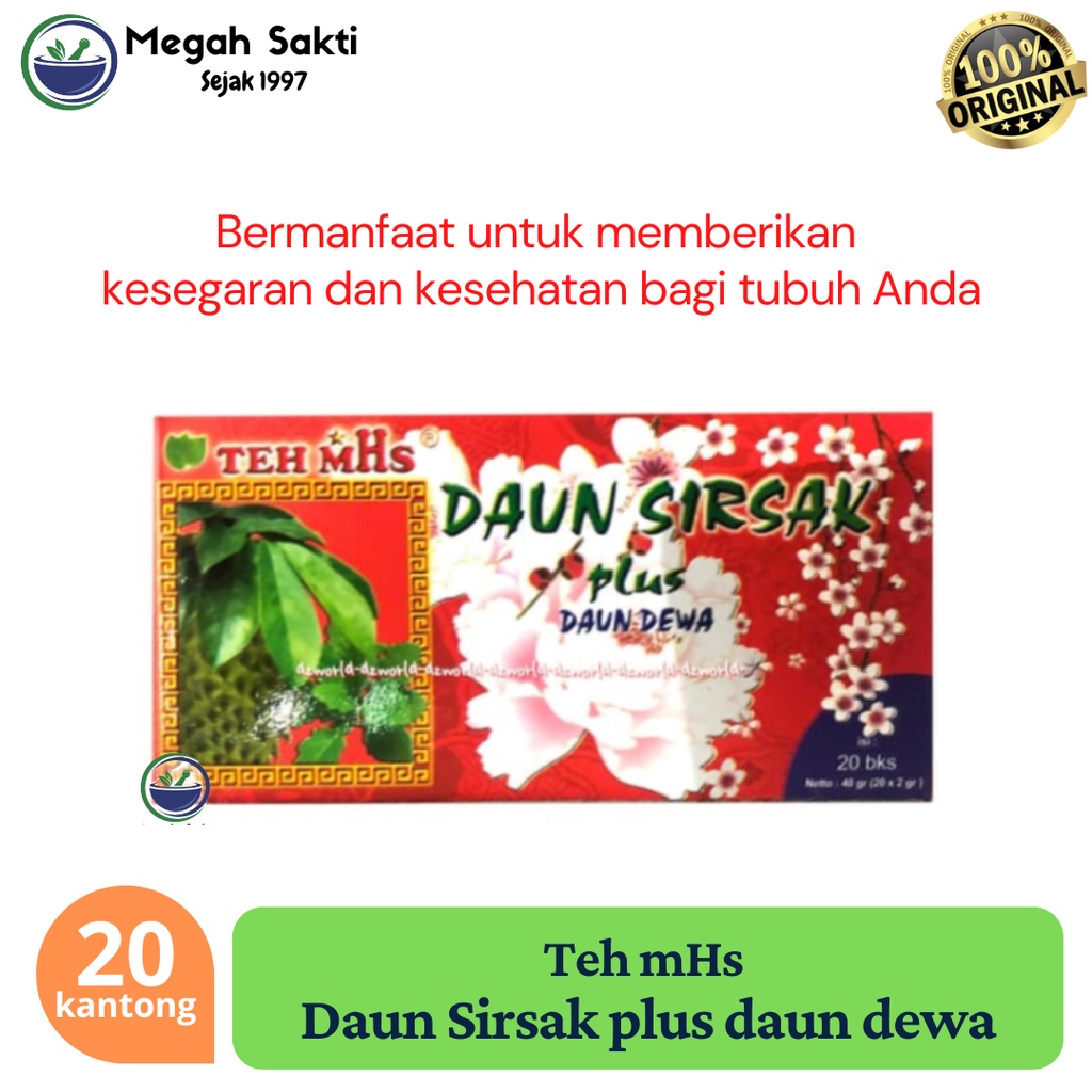 

Megah Sakti - Teh Mhs Daun Sirsak Plus Daun Dewa 20Bag Tea