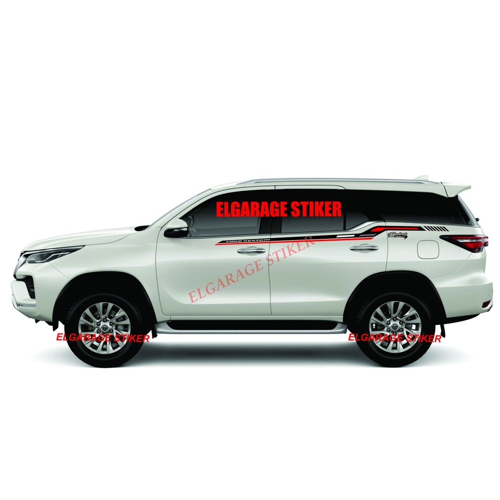 Stiker mobil fortuner cutting stiker strip mobil toyota fortuner stiker list body mobil fortuner