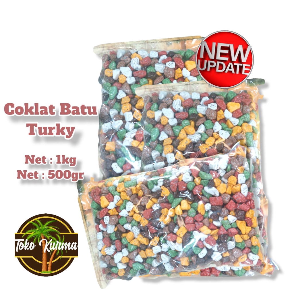 

Coklat batu/krikil original turky 1kg