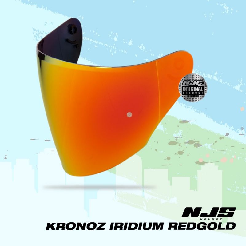 VISOR NJS KRONOZ | FLAT NJS ZX1R IRIDIUM BLUE | IRIDIUM RED GOLD ORIGINAL ZX1R