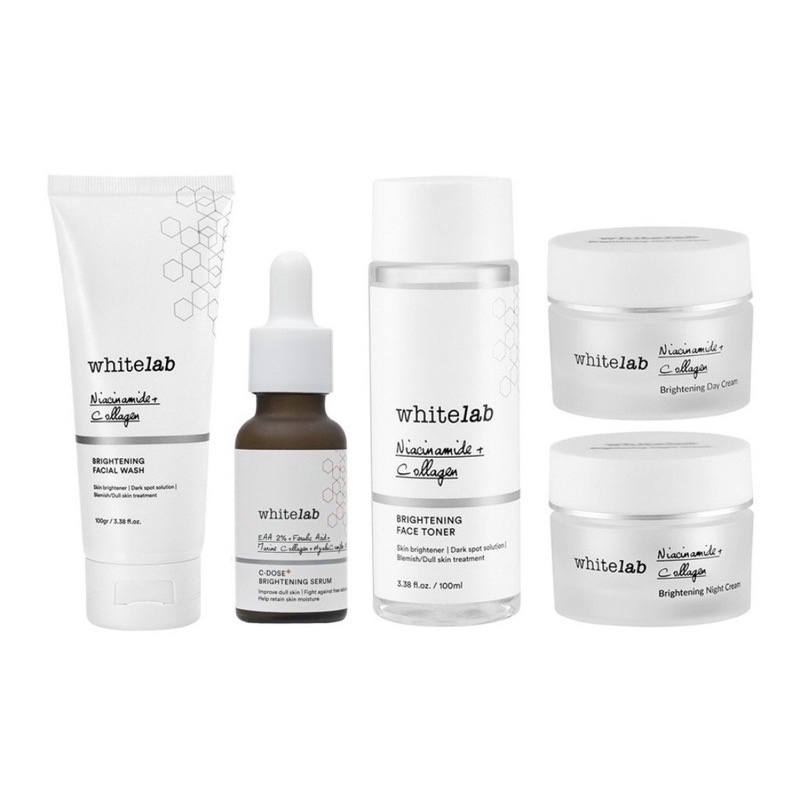 Whitelab Brightening Paket Wajah &amp; Serum