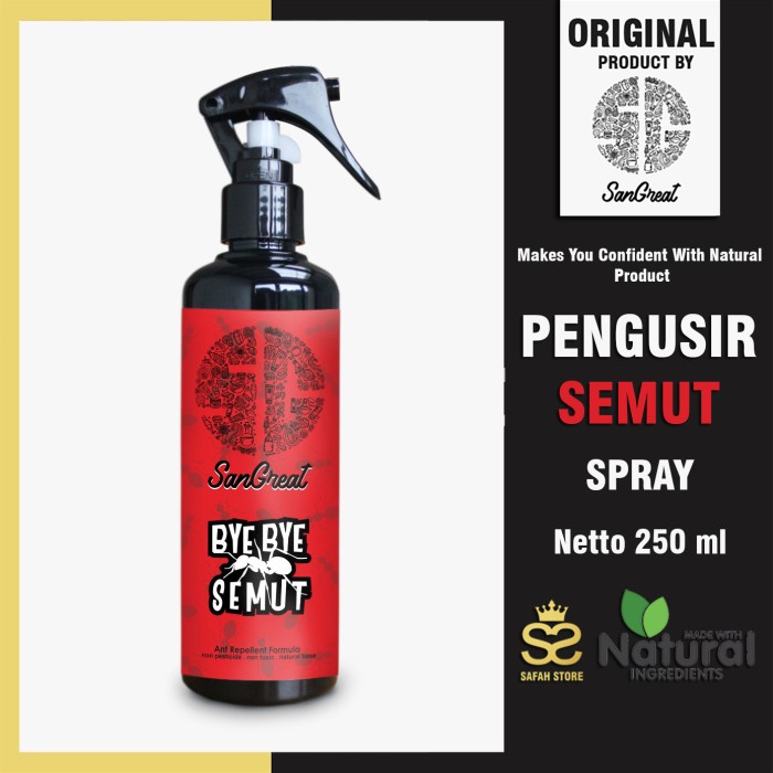 B3li Alat Pengusir Semut Spray Anti Semut Non Pestisida SanGreat 250 Ml $l@