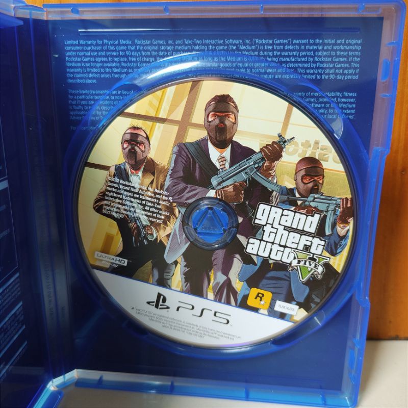 GTA V PS5 Kaset Grand Theft Auto 5 PS 5 Playstation 5 CD BD Game Games Gta Five Lima Rockstar Games Ps4 ps5 gtav gta5 petualangan rpg mainan gim gtalima lima main mobil