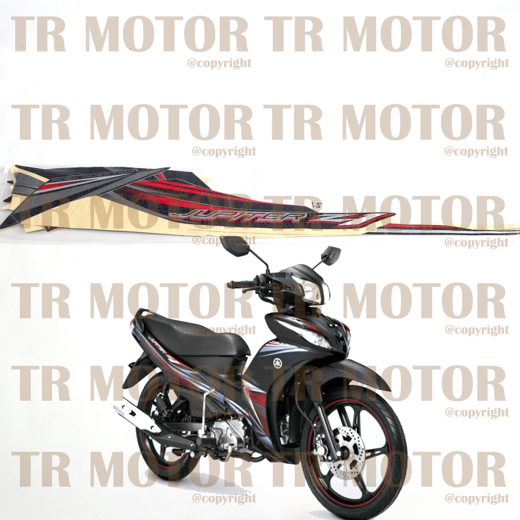 Stiker Motor Jupiter Z1 2012 Sticker Striping Lis Full Set Motor