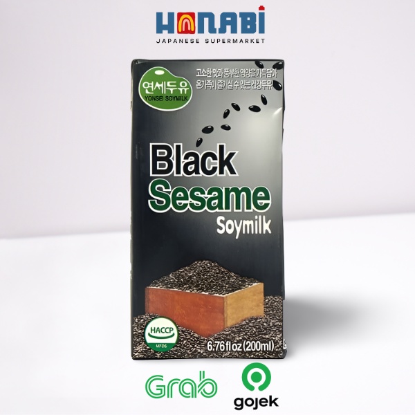 

Yonsei Black Sesame Soymilk 200ml - Susu Kedelai Rasa Wijen Hitam Made In Korea