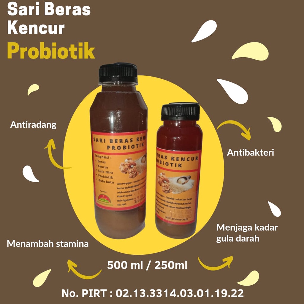 

Extract Sari Beras Kencur Probiotik asli untuk kesehatan 100% Herbal