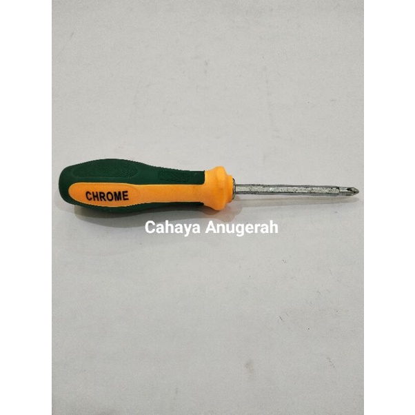 Obeng Bolak Balik T Kuning Hitam / Obeng T Chrome Bolak Balik